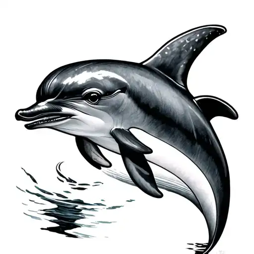 Dolphin tattoo design idea