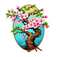 cherry blossom tree  tattoo design idea