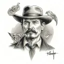 Val Killmer doc holliday tattoo design idea