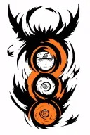 Naruto six paths tattoo design idea