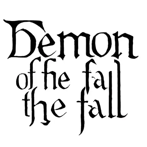 "Demon of the fall " Opeth tattoo design idea