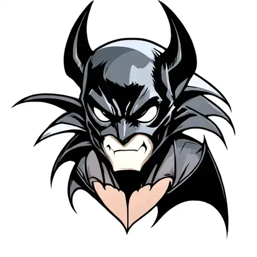 Bat Flash tattoo design idea