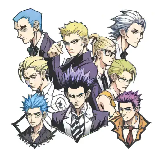 phantom troupe all members tattoo design idea