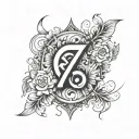 lucky 7 tattoo design idea