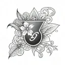 lucky 7 tattoo design idea