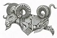 aries ram tattoo design idea