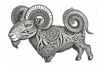 aries ram tattoo design idea