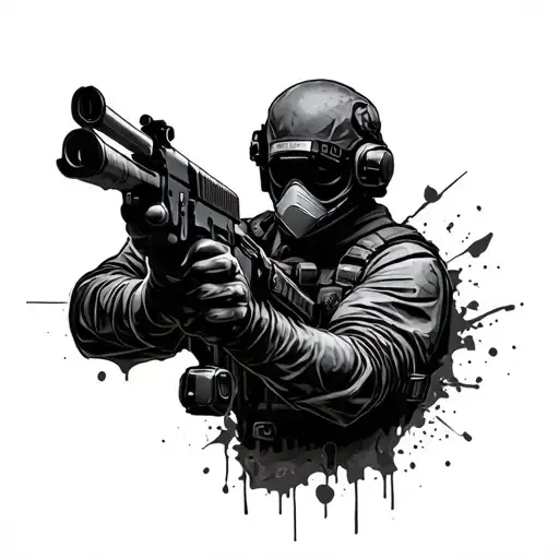 Counter Strike tattoo design idea