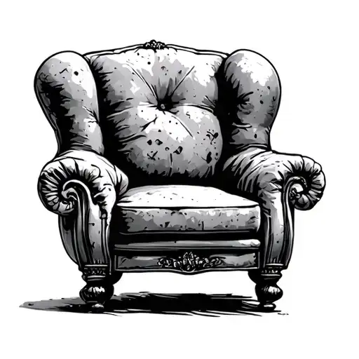 couch potato tattoo design idea