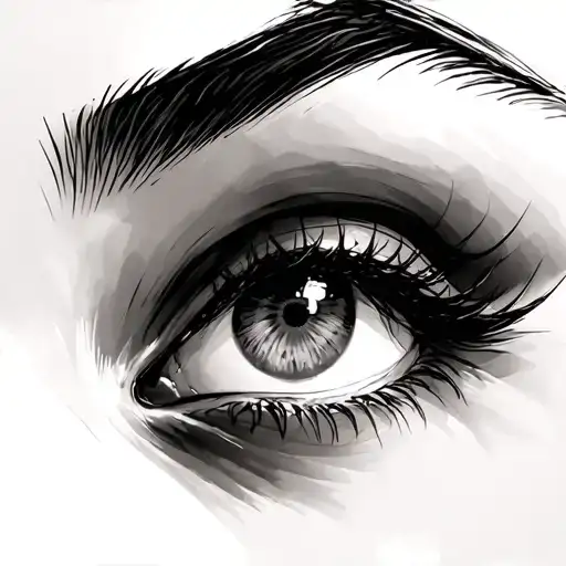 Above Eyebrow tattoo design idea