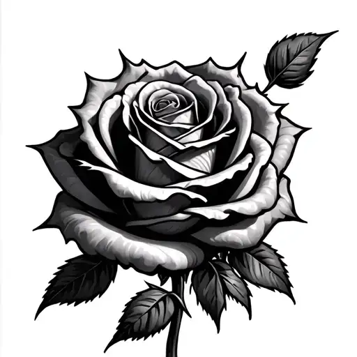 multiple black Barbed Wire Rose wrapped tattoo design idea