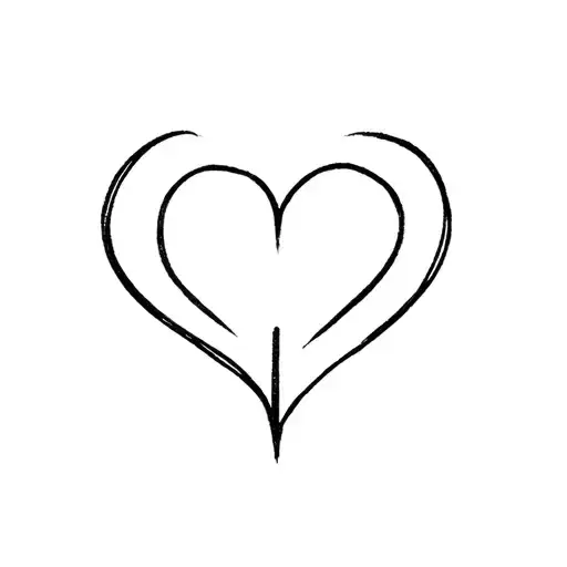 unconditional love symbol tattoo design idea