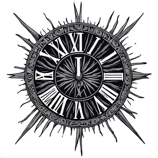 Roman numeral 1 5 9 13 tattoo design idea