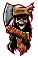 tomahawk tattoo design idea