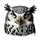 Hedwig tattoo design idea