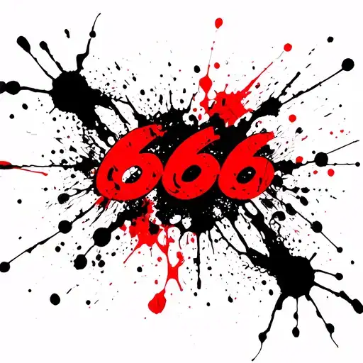 number 666 tattoo design idea