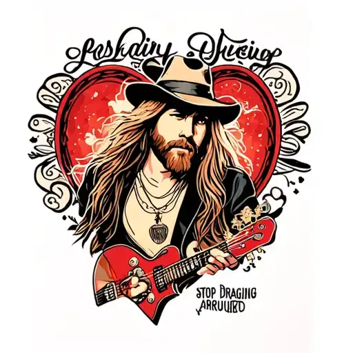 Stevie nicks tom petty stop draggin my heart around tattoo design idea