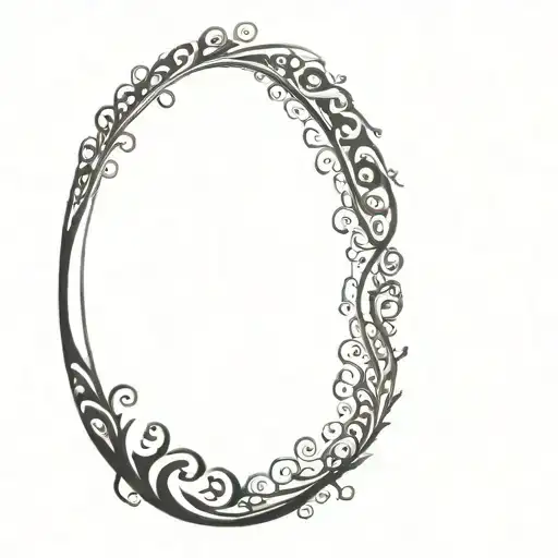 filigree swirls tattoo design idea