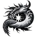 VIRGO And Cancer zodiac sign tattoo design idea