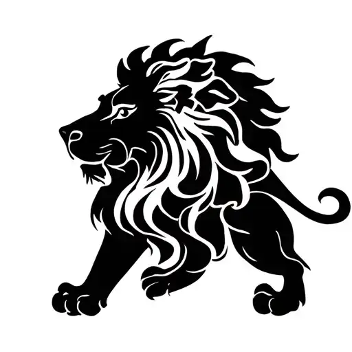 Dutch lion tattoo design idea