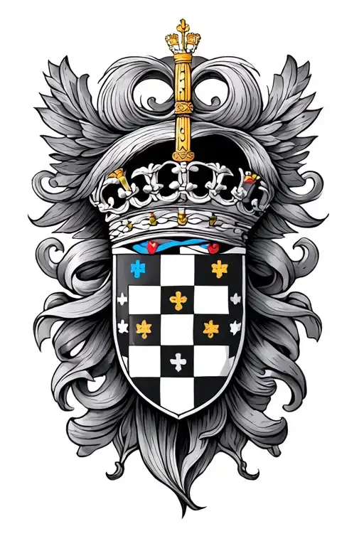 Croatia tattoo design idea