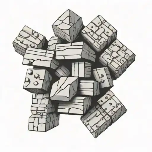 brick what says brick by brick tattoo design idea