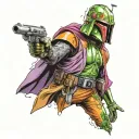 star wars, villain, gamer tattoo design idea