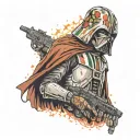 star wars, villain, gamer tattoo design idea