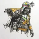 star wars, villain, gamer tattoo design idea