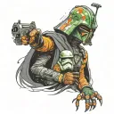 star wars, villain, gamer tattoo design idea