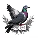 2 Doves tattoo design idea