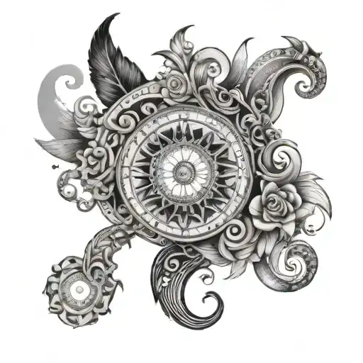 gita quotes incorporated into the design tattoo design idea