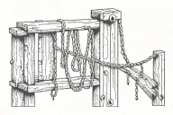 hangmans  gallows tattoo design idea