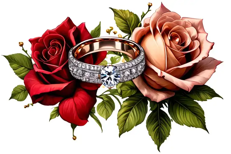 wedding ring finger tattoo tattoo design idea