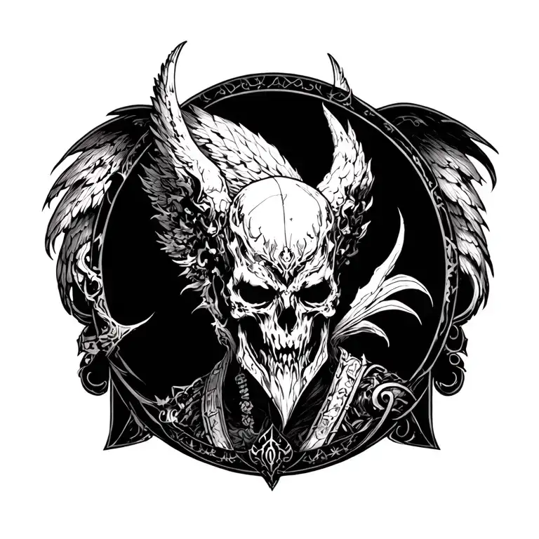 Sanguinius 40k tattoo design idea