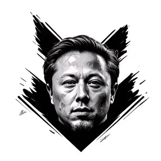 Elon Musk tattoo design idea