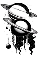 Saturn tattoo design idea