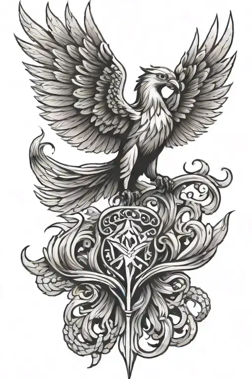 pontiac firebird symbol intertwined tattoo design idea