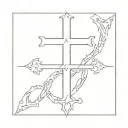 leviathan cross tattoo design idea