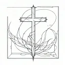 leviathan cross tattoo design idea