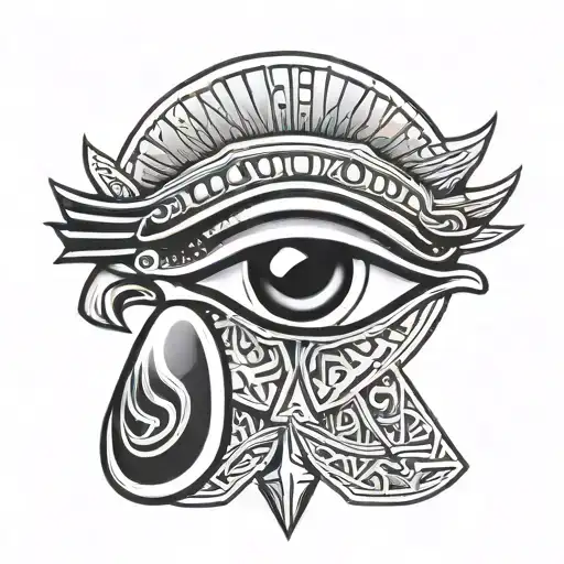 horus eye tattoo design idea