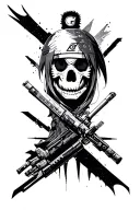 Linkin park logo merged anime naruto, star wars, lord of the rings tattoo design idea