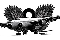 767 takeoff tattoo design idea