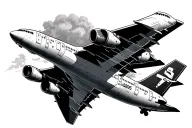 767 takeoff tattoo design idea