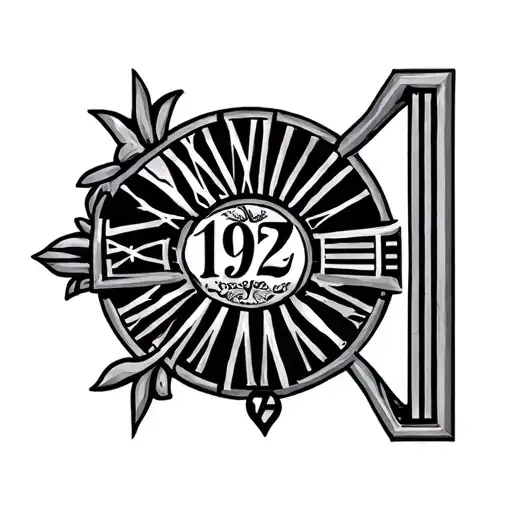 1972 Roman Numerals tattoo design idea