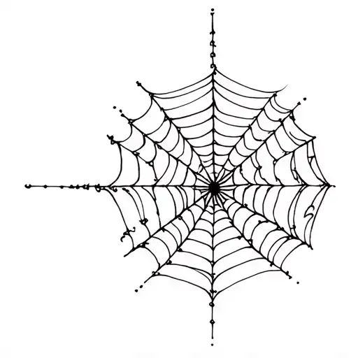 Cosmic Spiderweb with etherial feel tattoo design idea