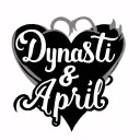 "Dynasti & April" name tattoo design hearts tattoo design idea
