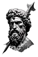 Aristotle greek assassin tattoo design idea