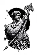 Aristotle greek assassin tattoo design idea