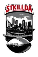 StKilda football club, Melbourne skyline, Walter.  burley griffin artwork tattoo design idea